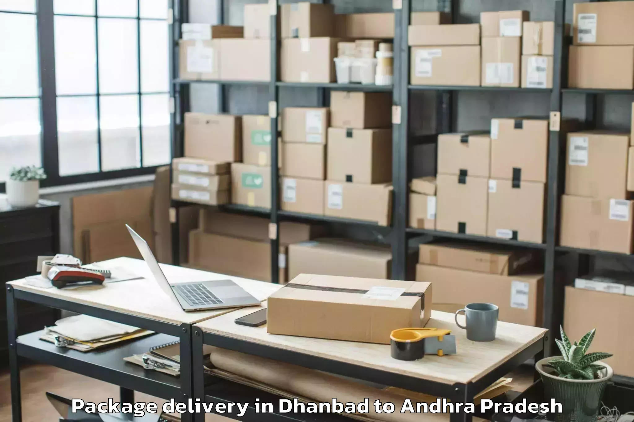 Easy Dhanbad to Duvvur Package Delivery Booking